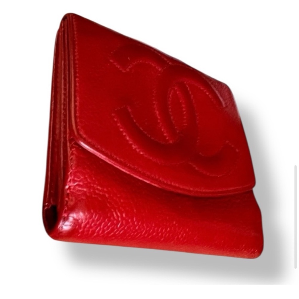 CHANEL  Red Caviar Leather Wallet, all inclusive - Picture 4 of 14
